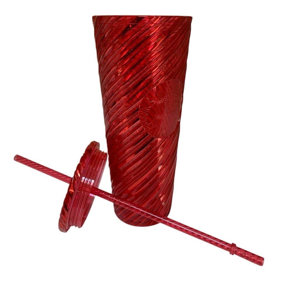 Starbucks Holiday 2024 Red Prism Swirl Venti Tumbler Cold Cup